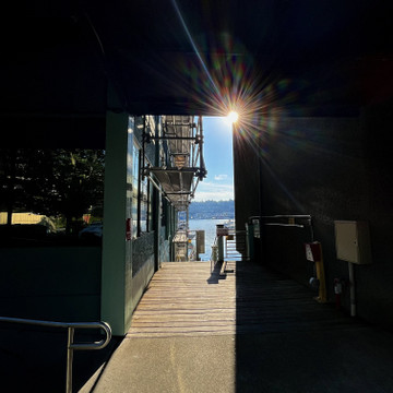 “Into the light.” Westlake, Seattle.