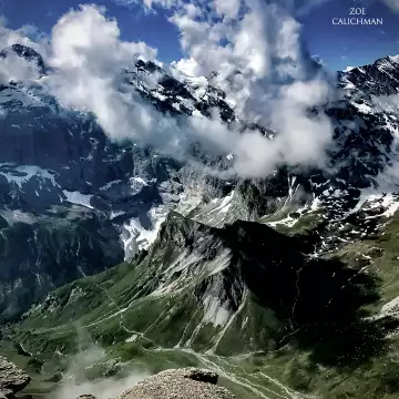 Gazing Swiss Alp in a majestic moment. Time stopped and mind exploded.