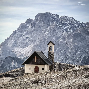 A tiny church in the Dolomites offering travelers a place to rest and reflect.
