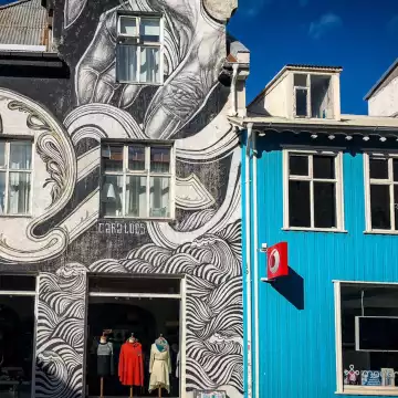 Colorful house paints and drawings all over Reykjavik in Iceland were the most pleasant surprises in its city vibe. These brillant colors and amazing graphics adorn the city with unforgettable lively scenes.