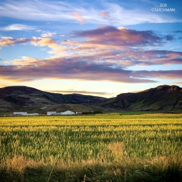 Sunset in Iceland.