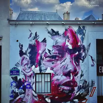 Street scene from Le Marais in Paris