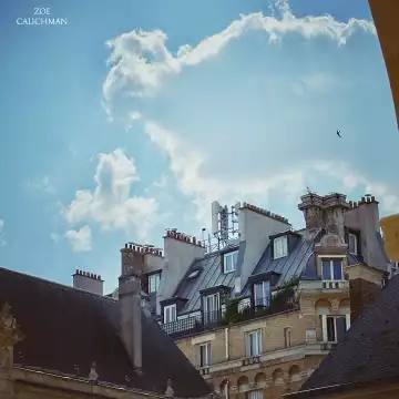Summer sky in Paris.
