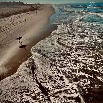 "Early birds catching waves." Huntington Beach, CA.