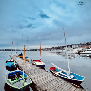 “Can you spot the other mode of transport?” Lake Union, Seattle.
