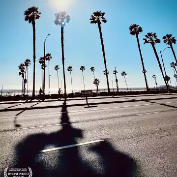 "Shadow casting." Huntington Beach, CA.