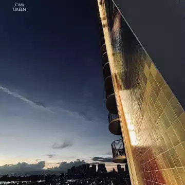“Towering rainbow.” Waikīkī, Oahu.