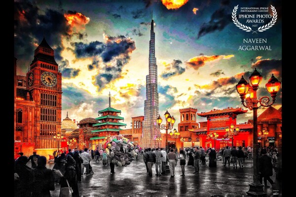 Global village in Dubai <br />
All-time famous for an exhibition showing the whole world in a small space <br />
A place to enjoy world culture and food in one place and  also enjoying international music too<br />
