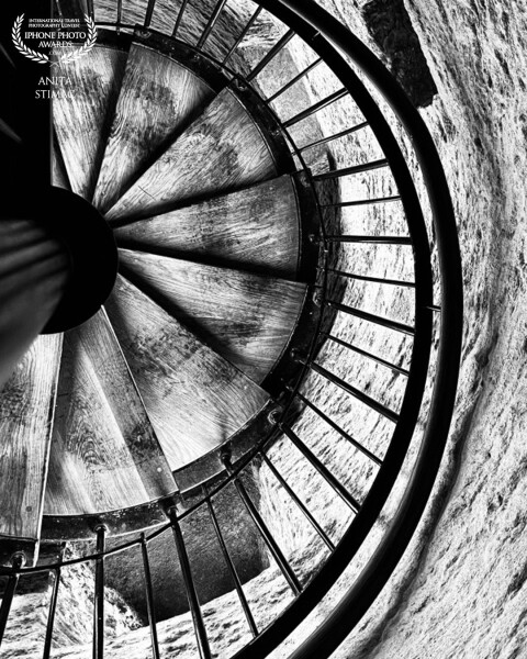 Spiral staircase in the O’Brien’s Tower.<br />
<br />
O’Brien’s Tower stands on a headland at the Cliffs of Moher offering up magnificent views south towards Hags Head and north towards Doolin.