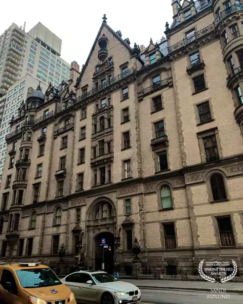 The Dakota Apartment Building located on the Upper West Side in New York City.  It is famous for its...