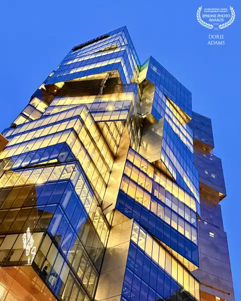 This is one of the office buildings in downtown Vancouver, BC Canada. Taken at night time with iPhon...