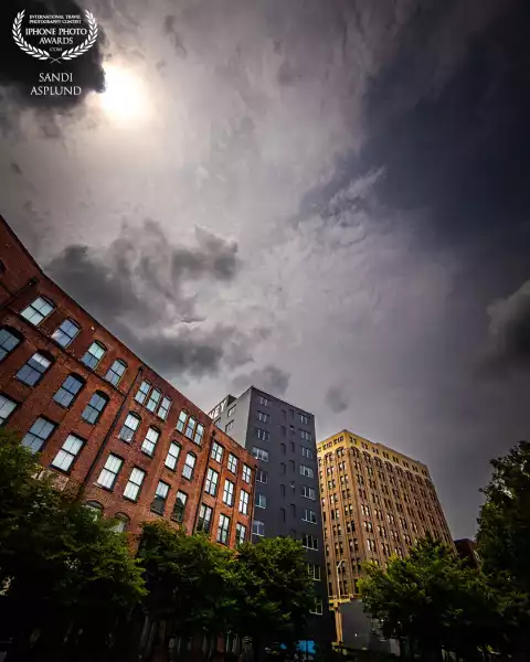 Exterior view of the historic Warehouse Row in Chattanooga, Tennessee. It has evolved from a Civil W...