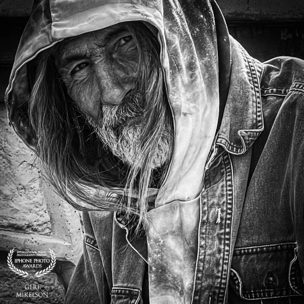 This gentleman was selling his artwork at a highway overlook in Nevada. He was kind enough to let me take his photo. I loved his weathered face and haunting eyes.