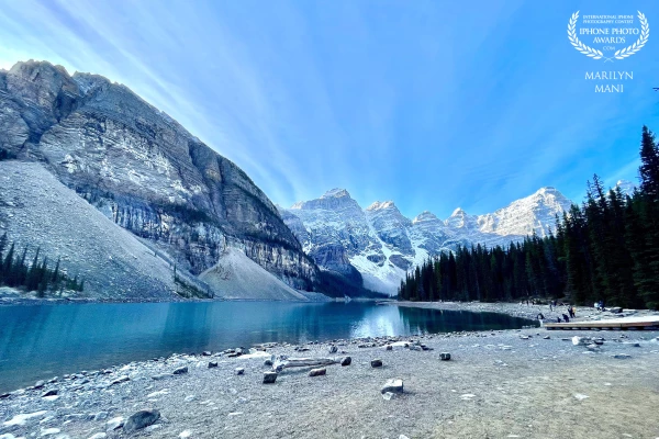 Moraine Lake, another angle, another view, another dream! Sitting here in the lap of nature was simple mesmerising!