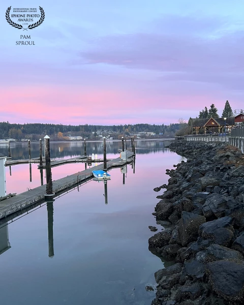 First you see a little bit of color developing and you race out of your house trying to get to the seaside ~ sometimes you are blessed with this. <br />
<br />
“Pink sunrise Liberty Bay” - 2023