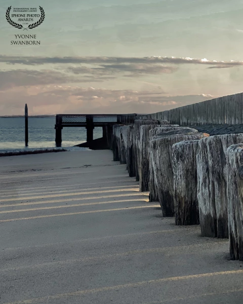 Walking on the beach in Zeeland, Netherlands.