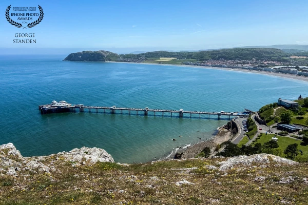 View of Llandudno from the Great Orm, North Wales.