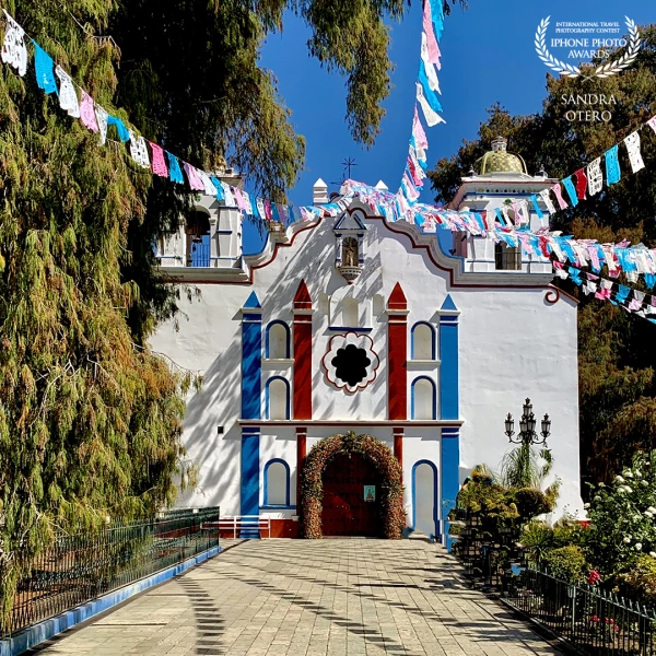 Santa Maria de La Asunción church is a typical, picturesque temple in Tule, Oaxaca, Mexico. What mak...