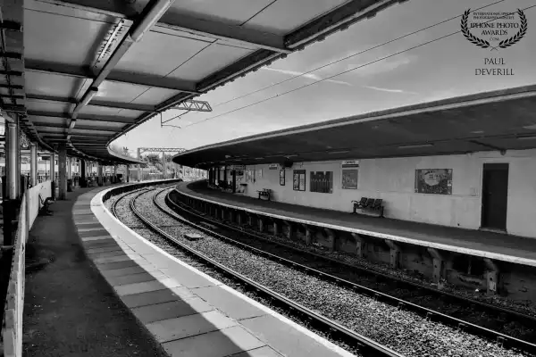 Taken at Carnforth  in the UK a fast railway line trying too find another prospective. 26mm. f1.6 . 1.887s