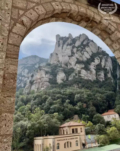 This view is from the Monserrat Monastery, found embedded in the beautiful mountains outside Barcelona, Spain.