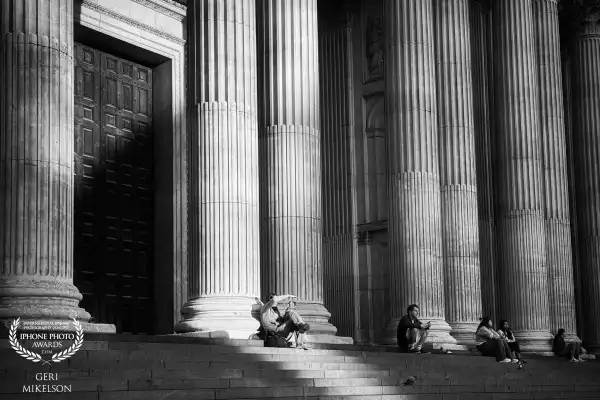 Steps of St. Paul’s Cathedral, London on a late afternoon.