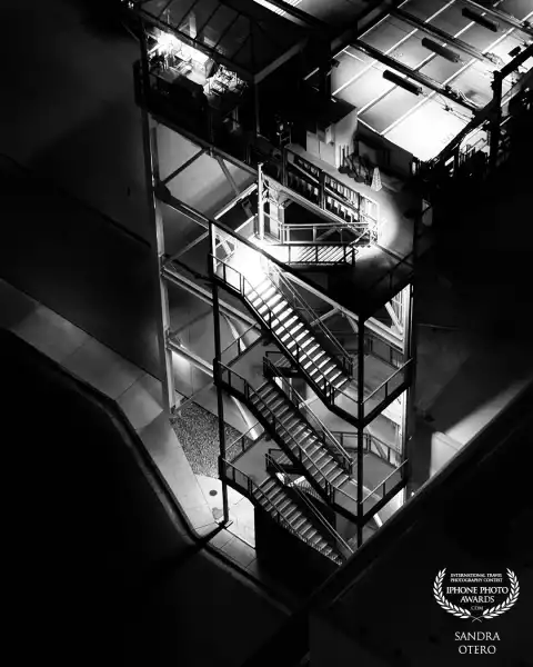 Looking down from the High Roller in Las Vegas.