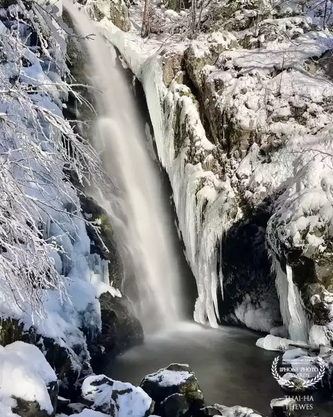 Beautiful waterfall near Todtnauberg, Black Forest, Germany.