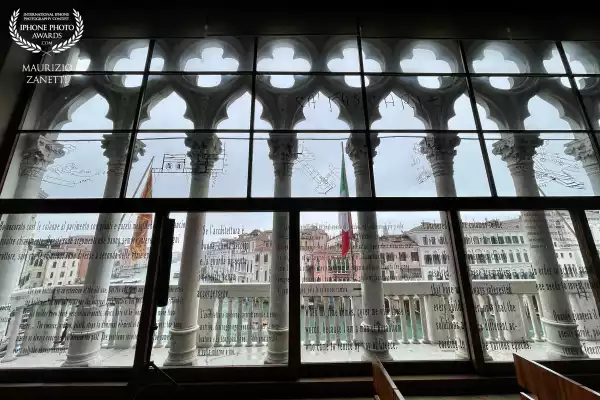 Venice. Mario Baratto Hall at Ca' Foscari University. Masterfully restored in 1935 by the then young but already famous Venetian architect Carlo Scarpa.