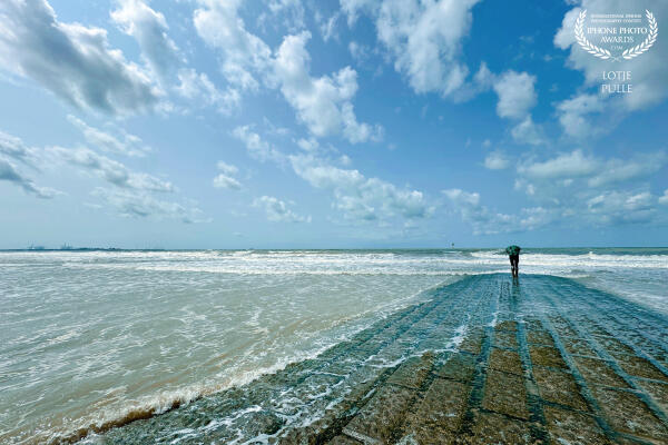 Sunny day in Knokke, Belgium