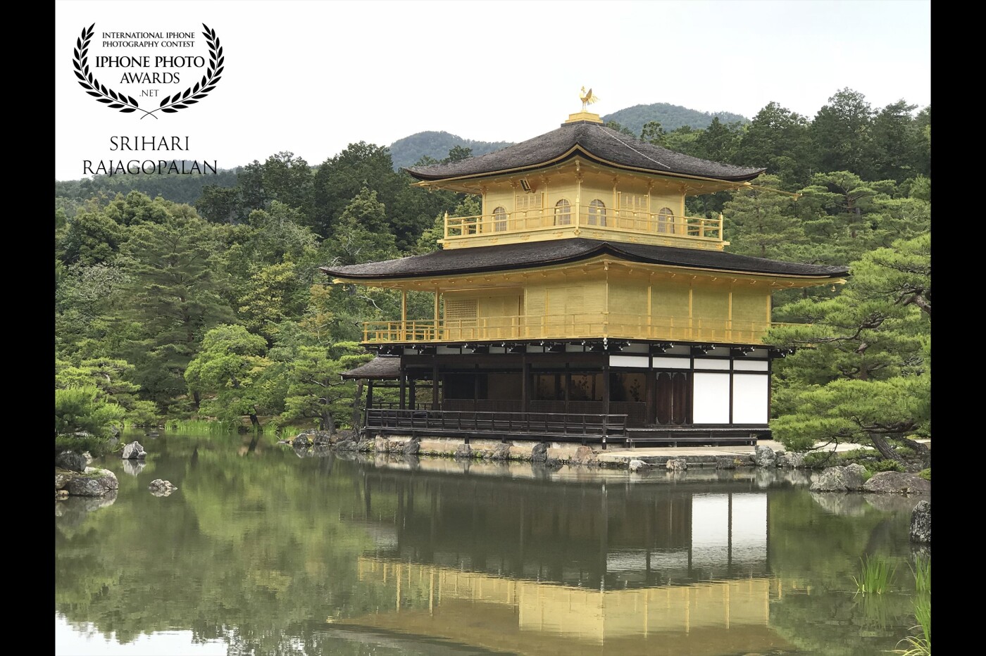 We got here after getting lost in Kyoto a couple of times after getting on the wrong bus (205 Rapid that does not stop here).  Nevertheless, it was a fun experience and after getting there we marveled at the Beautiful Kinkakuji temple (Golden Pavilion).  