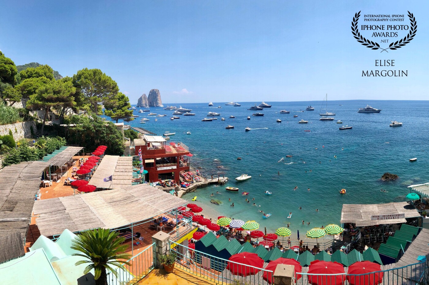 Capri, another jewel off the Southern Amalfi coast. Come for the day by boat and revel in the luxurious shops, beaches and food! 