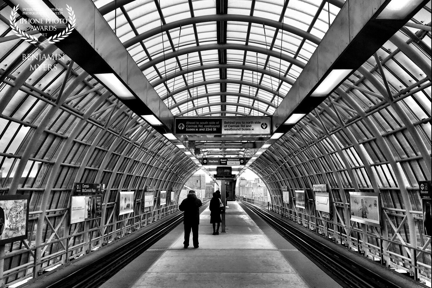 Chicago is a playground for photographers. Everywhere you look there are opportunities to capture amazing architecture, skylines, and people. This shot was taken while waiting for the L train to make a day of wandering aimlessly in the heart of the city.  