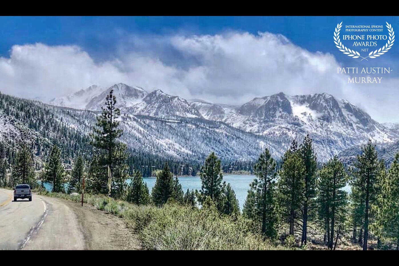 May in the Eastern Sierra on the June Lake Loop,  California, just off the 395. Had been snowing and the wind gusts were close to 100mph on the high peaks, with more weather coming in. 