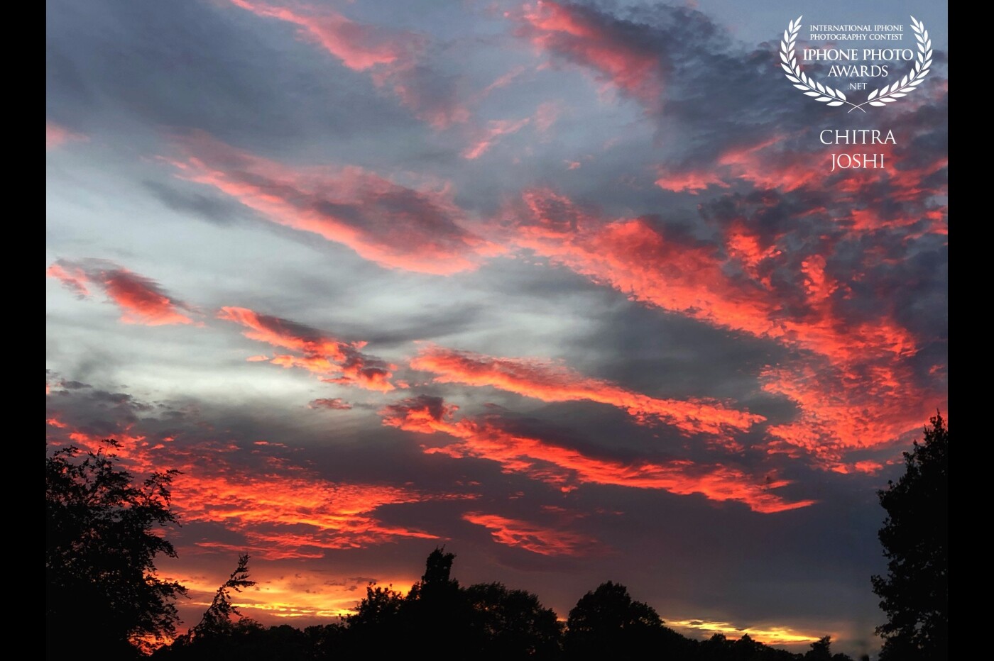 As a sunset lover, I always admire the hues and shades the clouds reflect. This colorful clouds scene in the evening got me reminded of the famous quote "Red sky at night, shepherd's delight. Red sky in the morning, shepherd's warning."