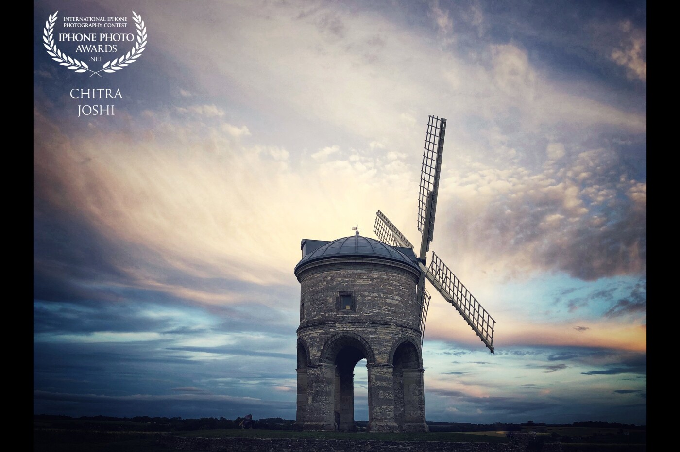 This colorful sunset sky was captured at Chesterton Windmill, UK. Chesterton Windmill is a 17th-century cylindric stone tower windmill with an arched base, located outside the village of Chesterton, Warwickshire. It is a Grade I listed building and a striking landmark in south-east Warwickshire. 