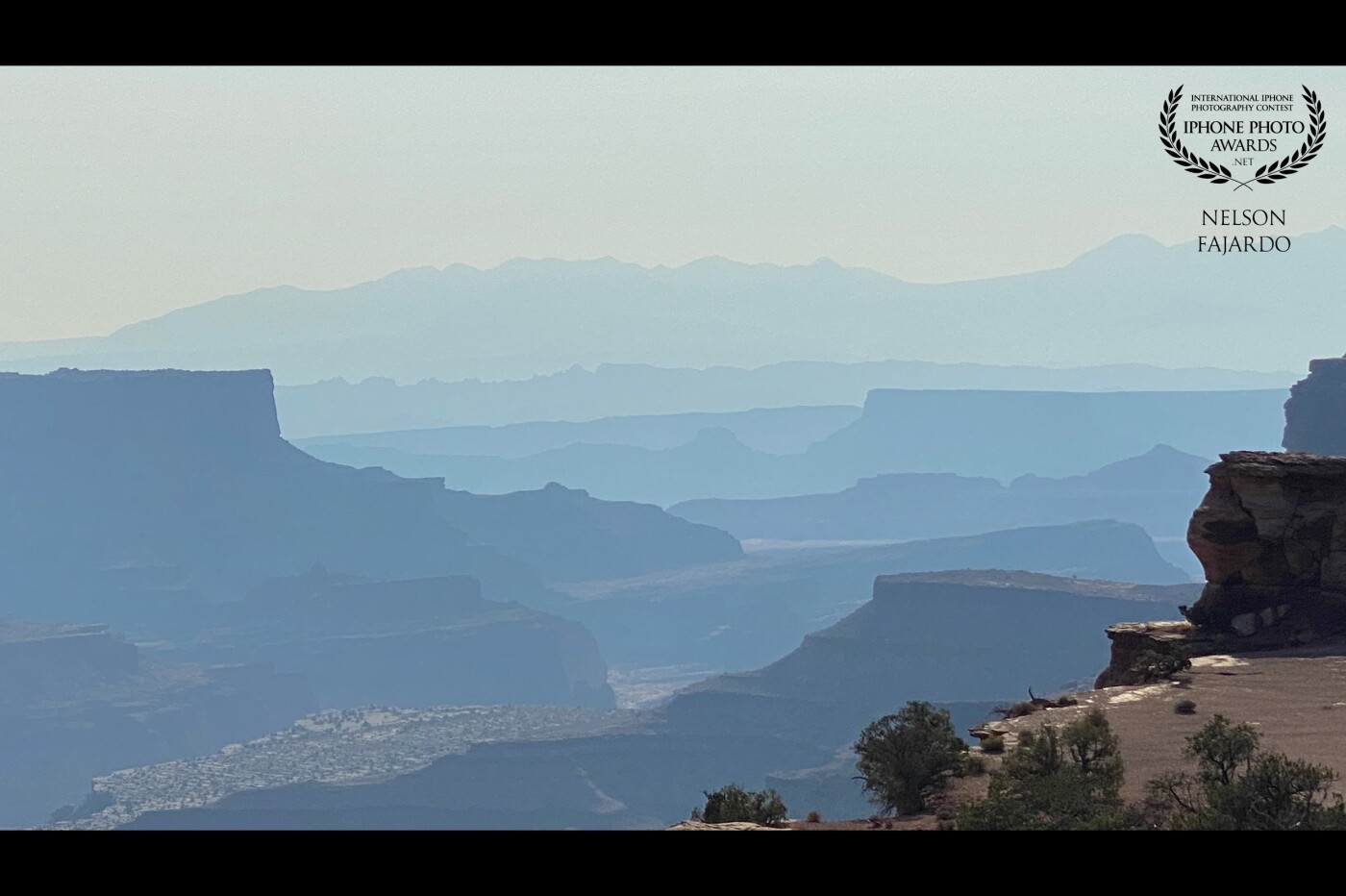 The gradient of the canyons from the Canyonlands, in Island in the Sky during an early morning walk. Breathtakingly beautiful and picturesque.