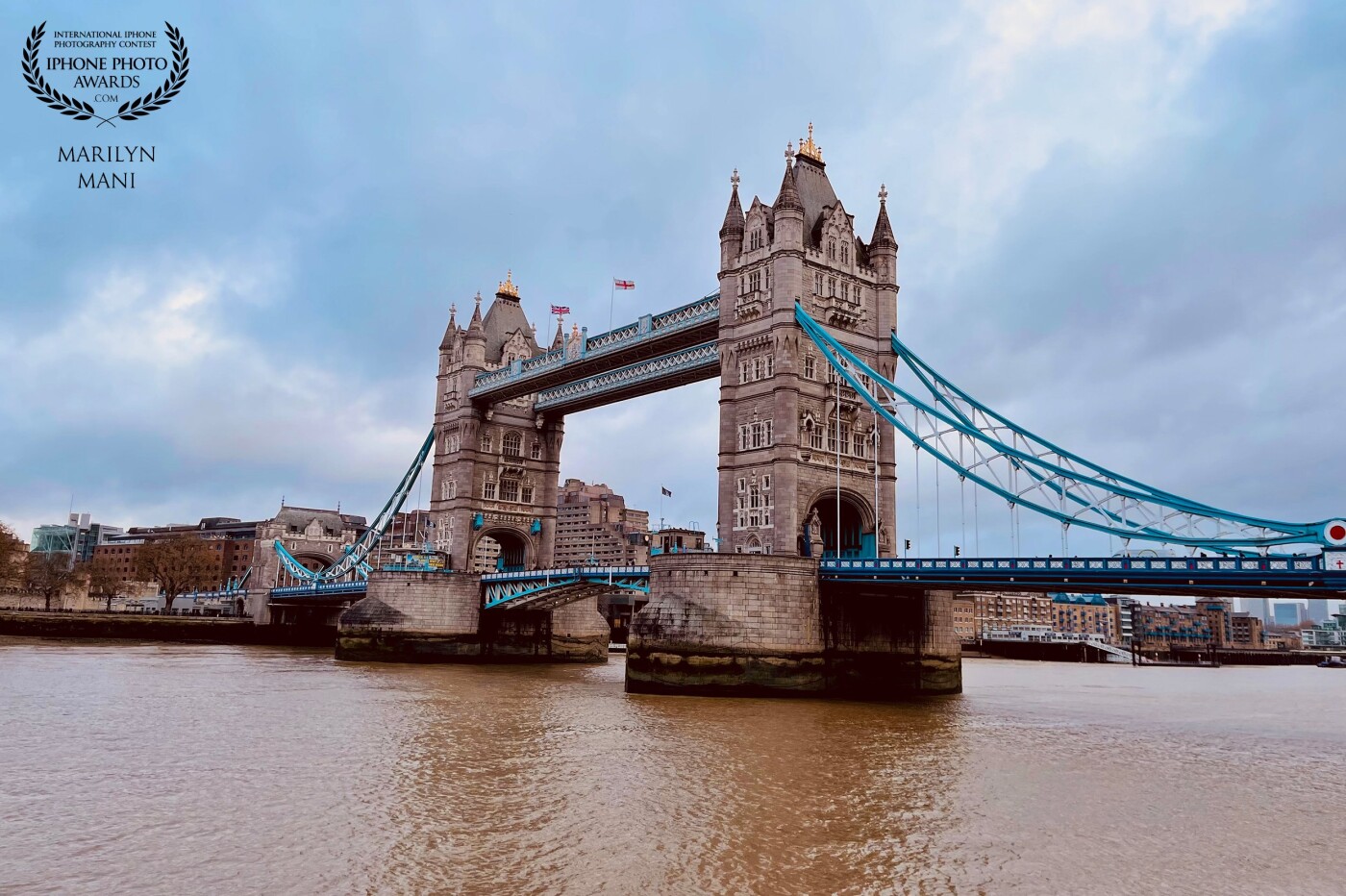 The view that never ceases to amaze! The Tower bridge in London in its majestic glory dazzles the landscape even on a cloudy rainy day !