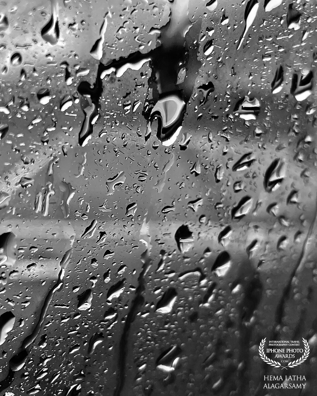 When I was young, I used to watch drops of rain roll down the window and pretend it was a race… and I think some things never change because I still find myself watching and pretending…