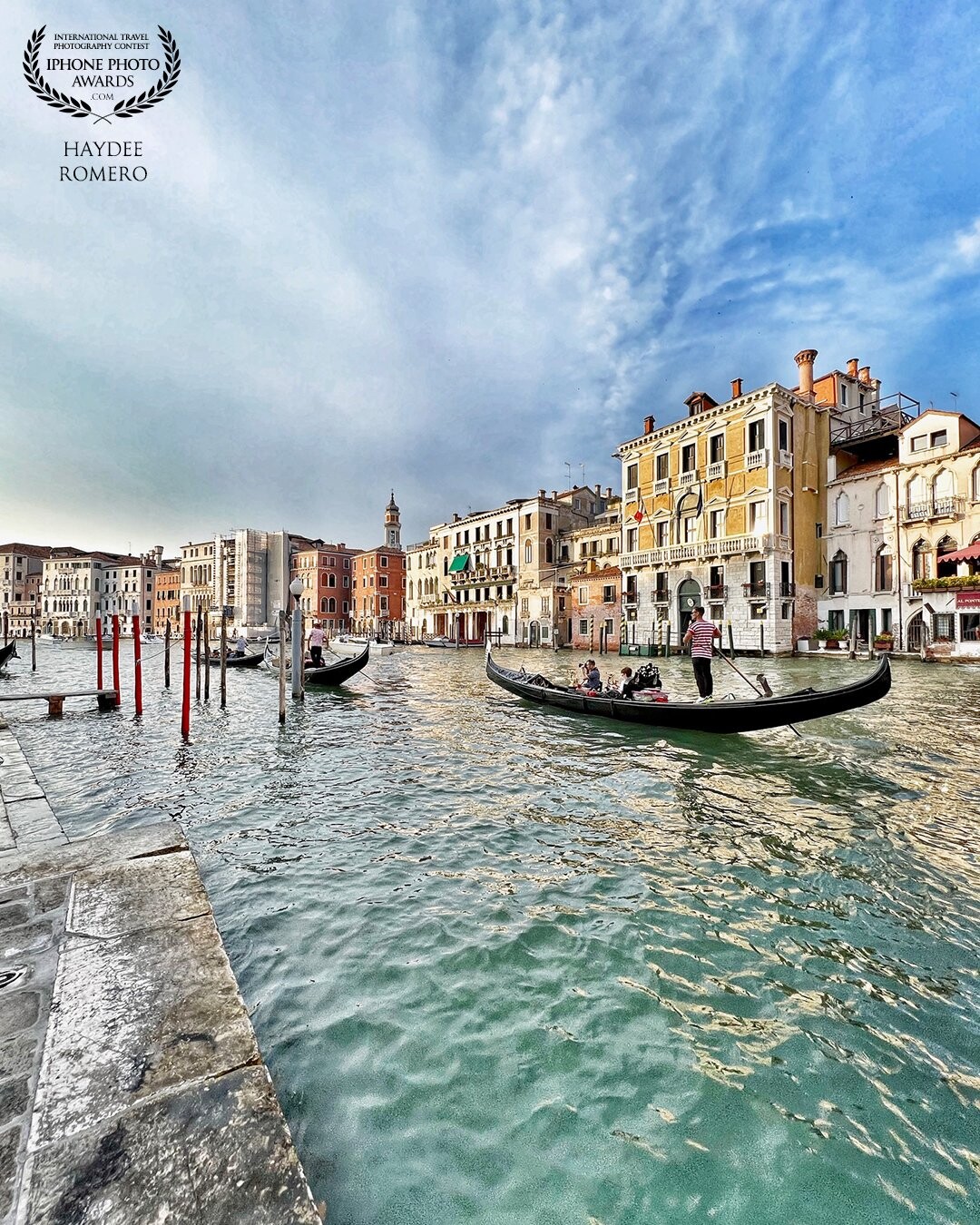 The Grand Canal is the main waterway of Venice, It is built on a group of 118 small islands that are separated by canals and linked by over 400 bridges.