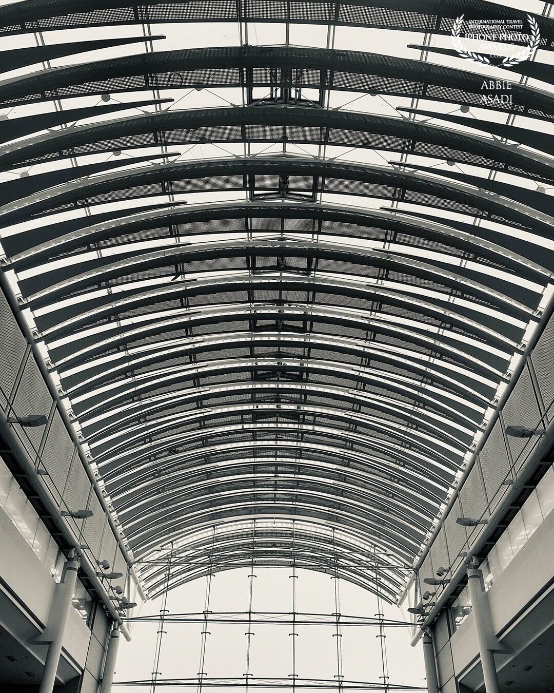 Architecture gets me every time and I don’t know about you, but I’m always looking up. Pleasing shapes and lines that dictated a black & white shot to enhance their detail for you all to enjoy.