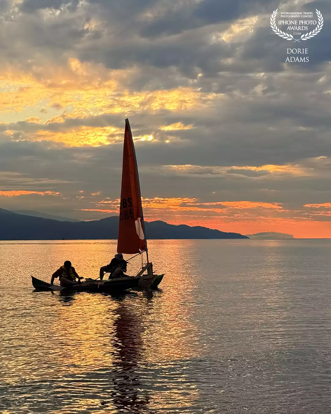 My favourite place to watch the sunset with mountain view and see people kayaking and puddling that I can use as my subject <br />
Location: Vancouver, BC Canada<br />
Device: iPhone 16Pro