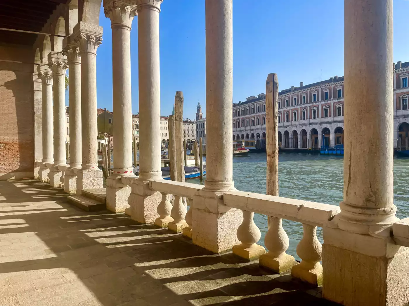 Palazzo Michiel dalle Colonne, in Venice overlooking the Grand Canal, directly across from the 'Pesc...