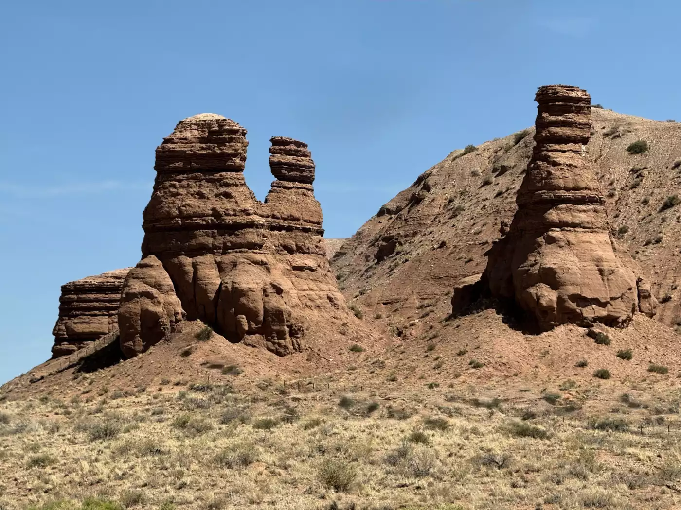 Majestic rock formations along Interstate 70 in Utah