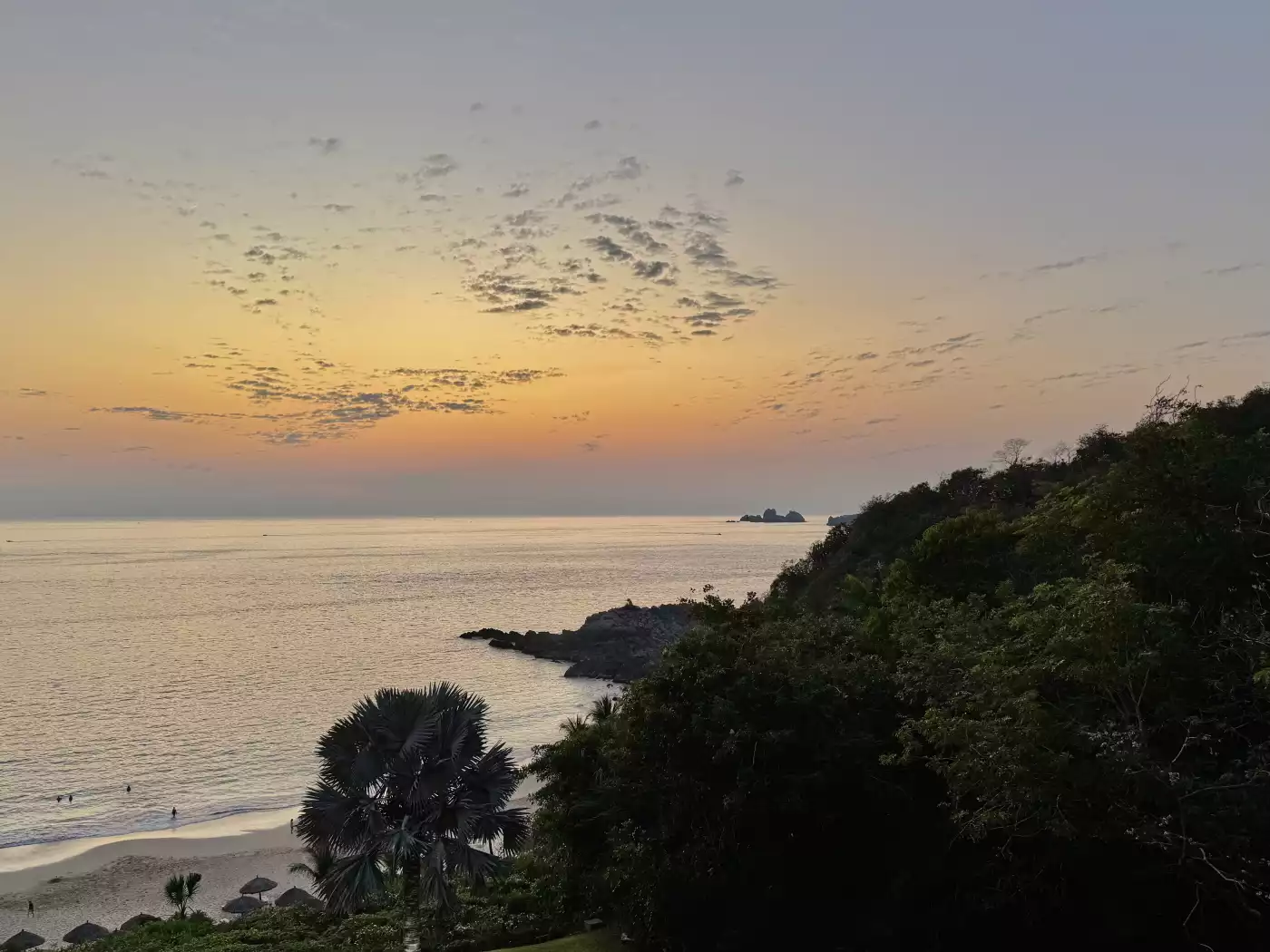 A view of the Pacific Ocean in Ixtapa, Mexico.