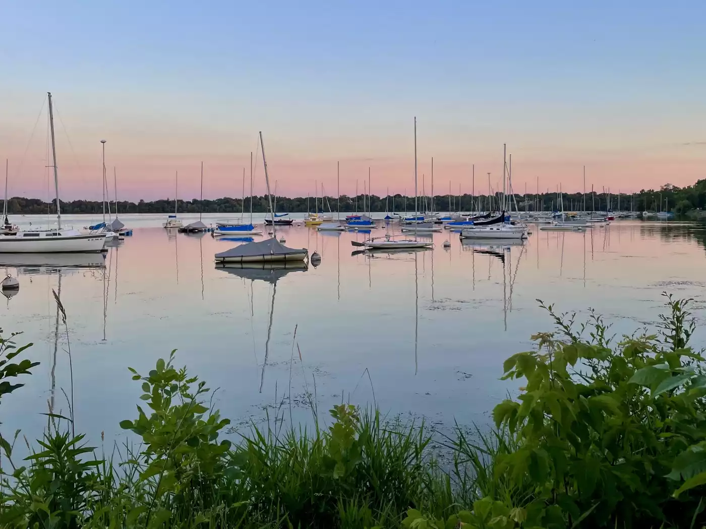 Blue hour at Lake Harriet, Minneapolis