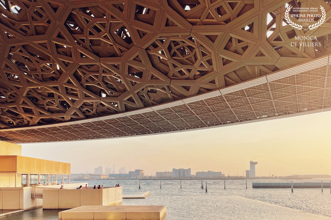 Soft light of sunset at The Louvre, Abu Dhabi.