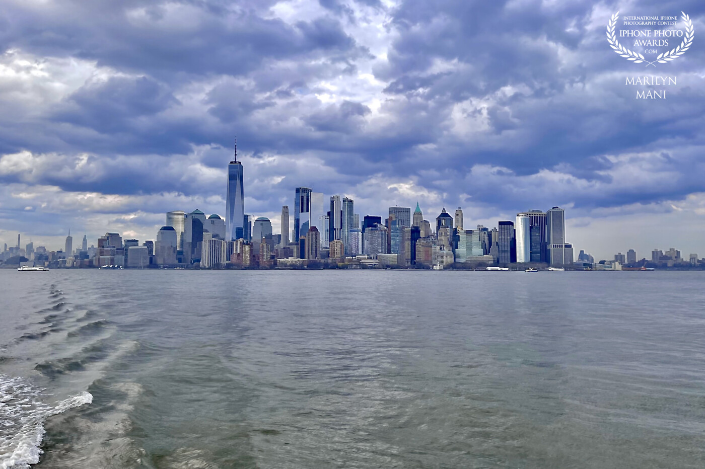 The gorgeous Manhattan skyline against a dramatic sky was a sight to behold. A cloudy chilly day can still be so beautiful!
