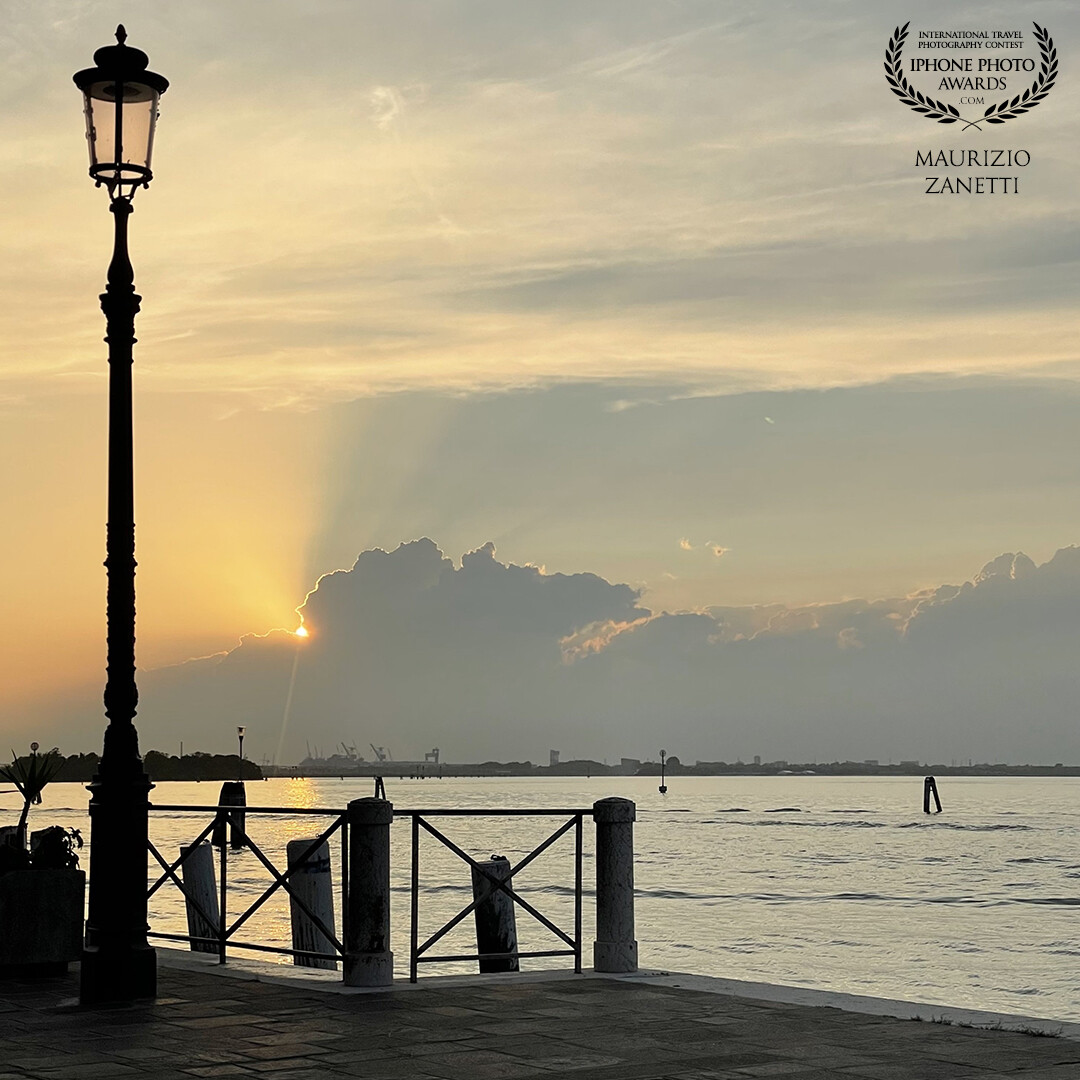 There are magical places in Venice that have not yet been overrun by tourists. Places to sit on a bench to admire a sunset.