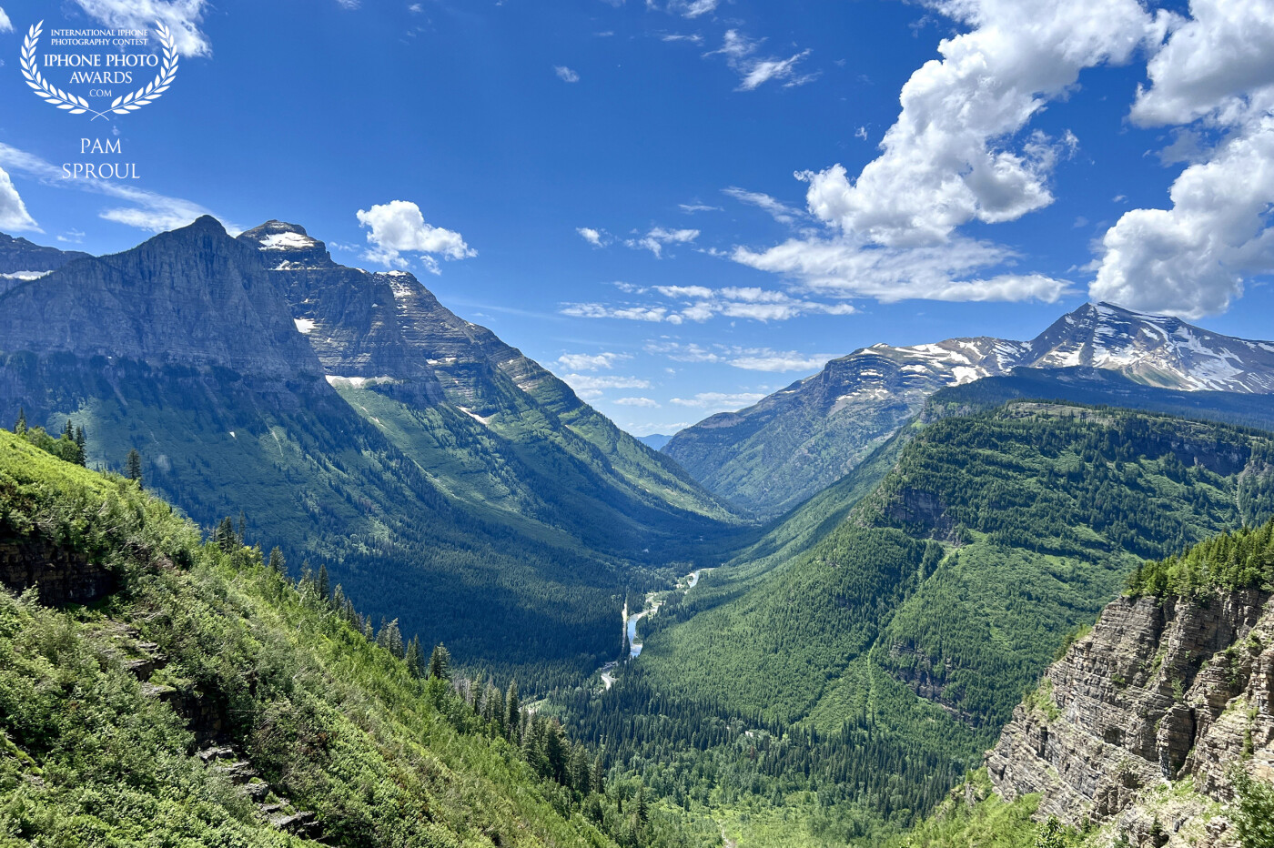 The views in Glacier National Park from the lens of my iPhone grateful for the beautiful blue skies <br />
“Glacier National views”~ 2023