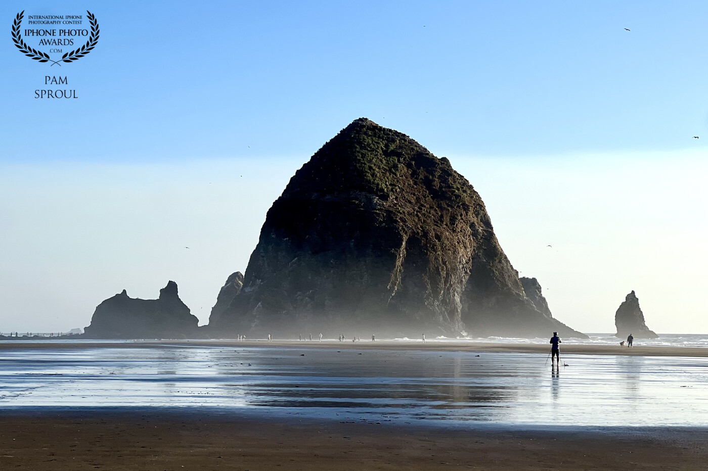 The reflection surrounding haystack rock was magical <br />
<br />
“Haystack Shimmer” 2023